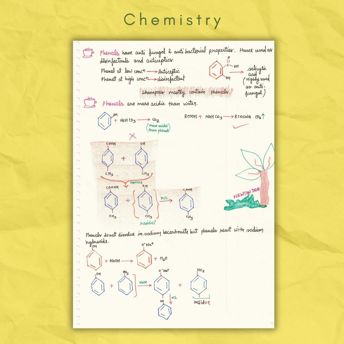 organic chemistry handwritten study notes
