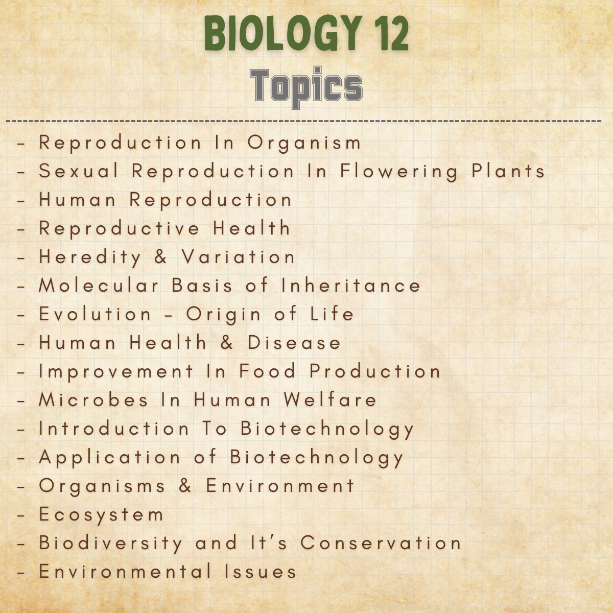 Biology handwritten notes topics list of NEET medical entrance exams preparation