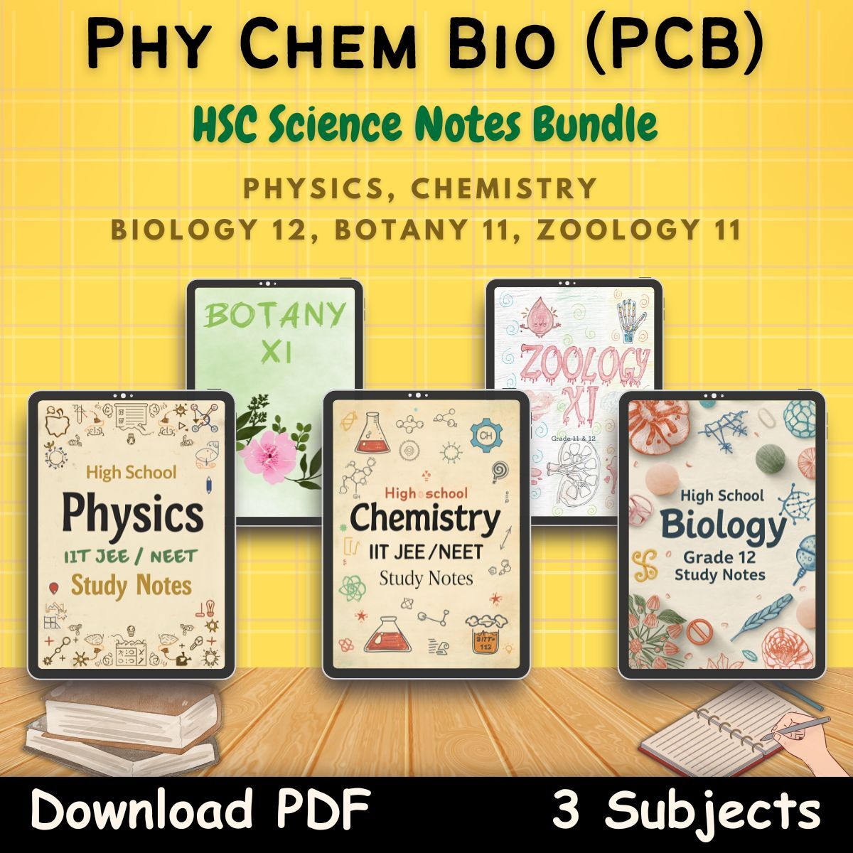 physics chemistry biology pcb study notes pdf first front yellow page