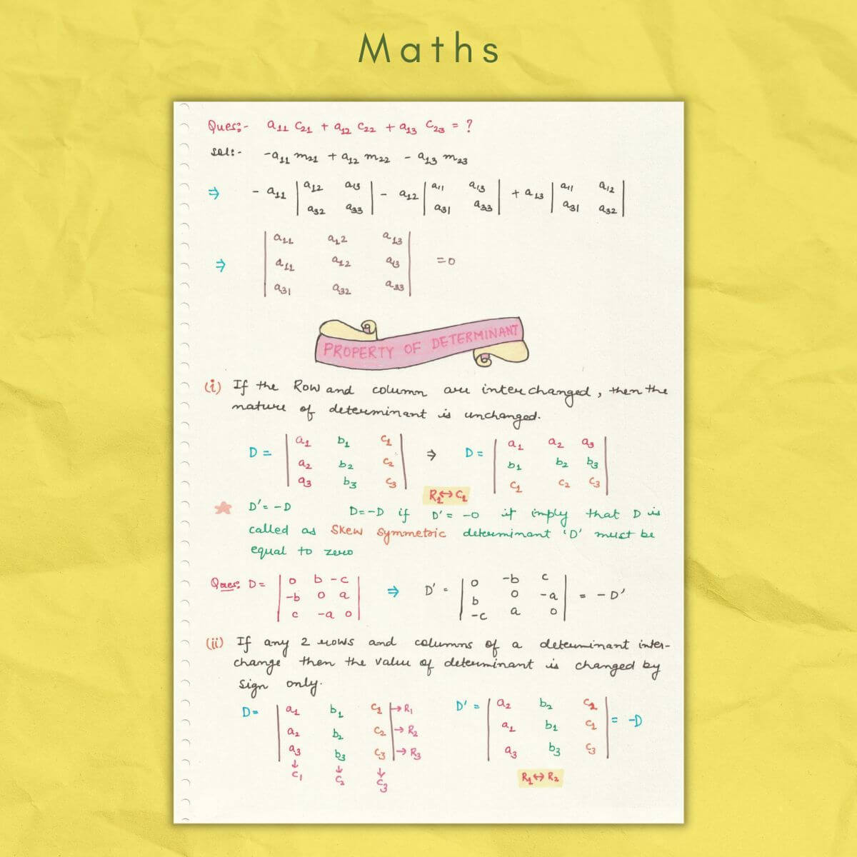 matrix math notes