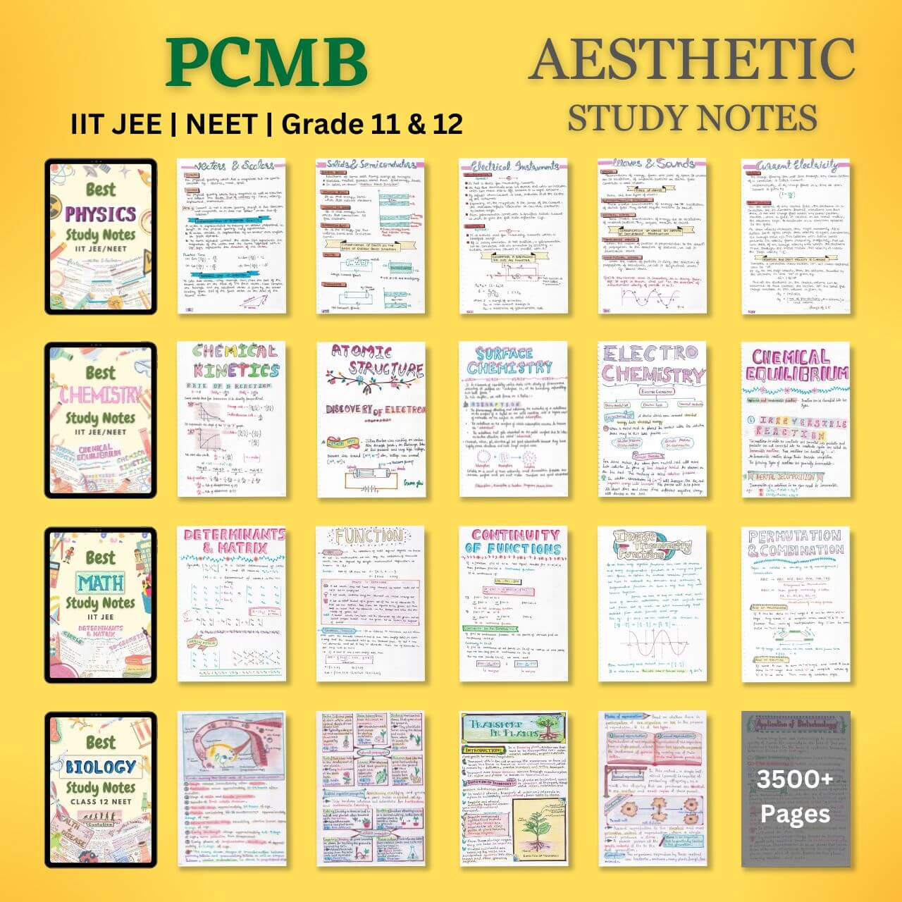 physics chemistry math biology pcmb study notes pdf