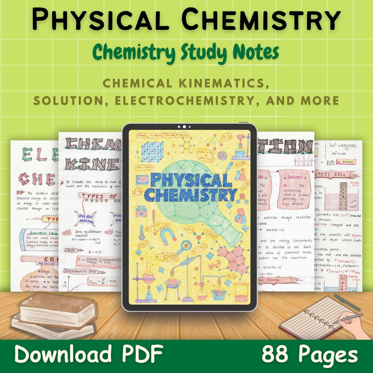 physical chemistry grade 12 study notes pdf in green