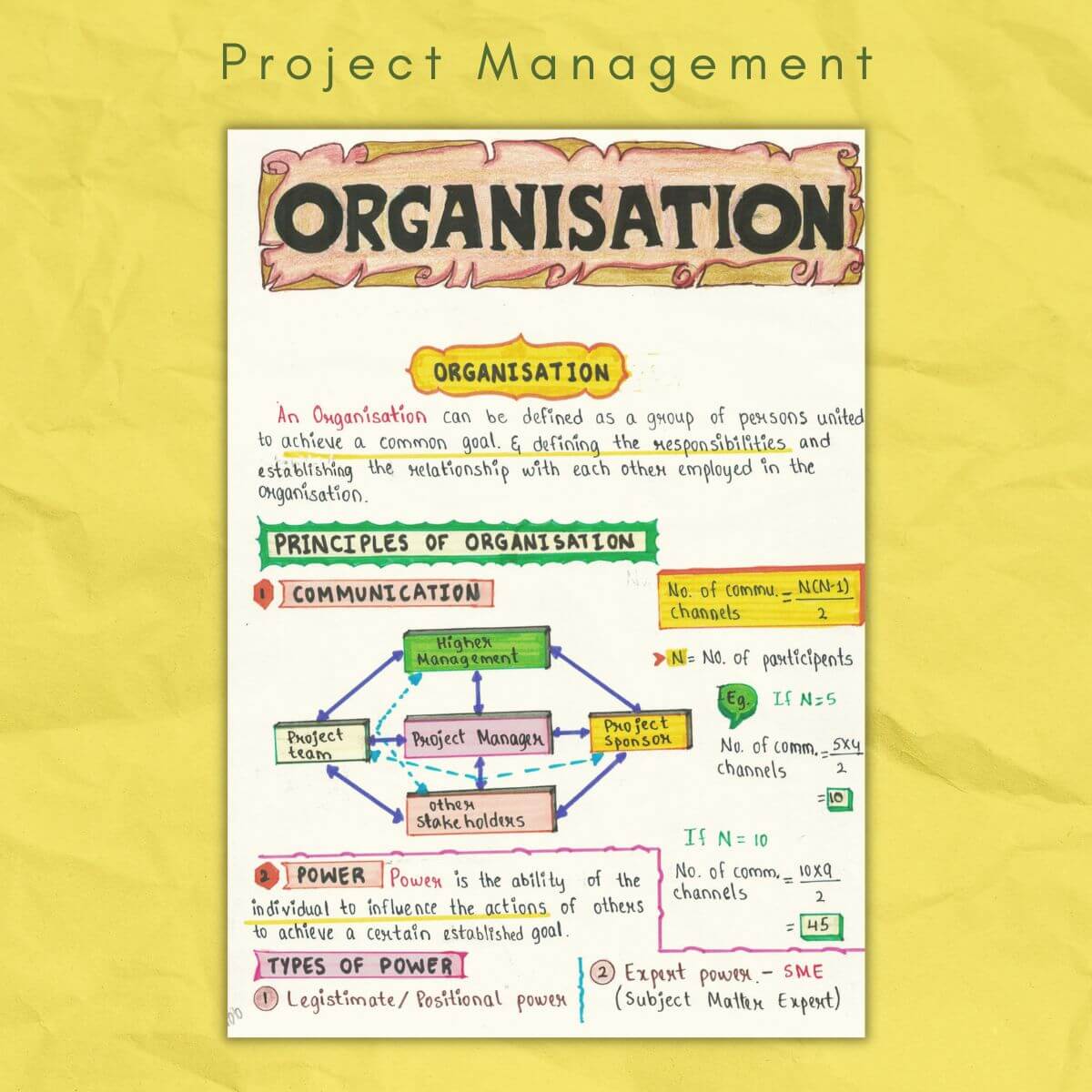 organisation in project management