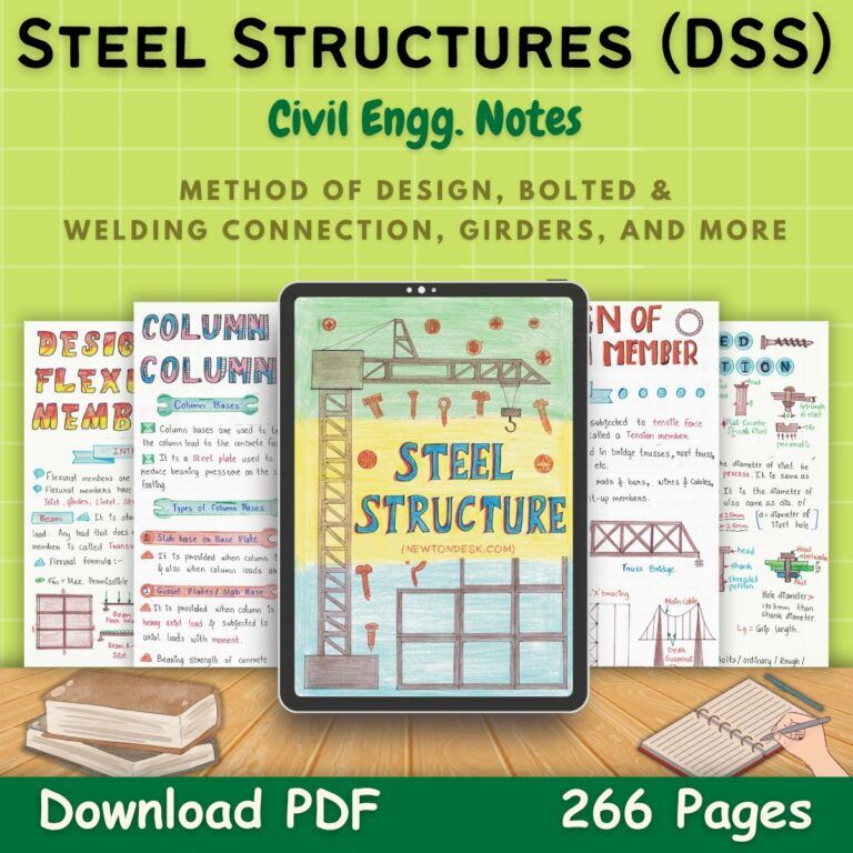 FE Civil Engineering Course Aesthetic Notes | PDF | BEng/Btech - NewtonDesk