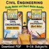 FE Civil Engineering Course Aesthetic Notes | PDF | BEng/Btech - NewtonDesk