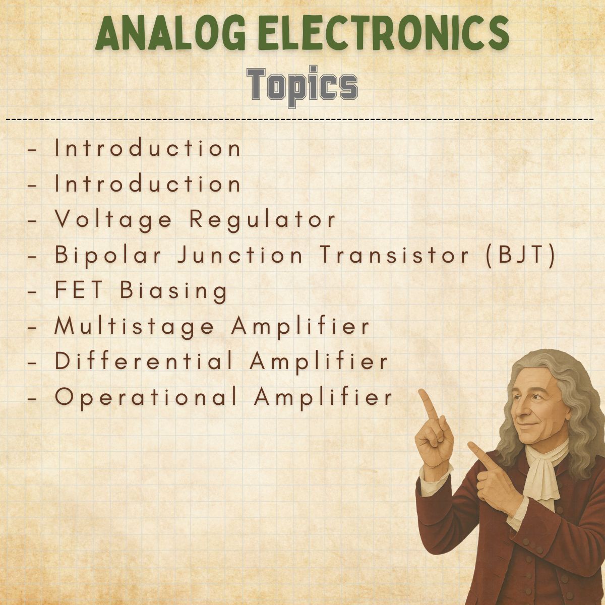 analog electronics real handwritten study notes topics index for electrical and electronics engineering students for GATE ESE and other competitive exam preparation