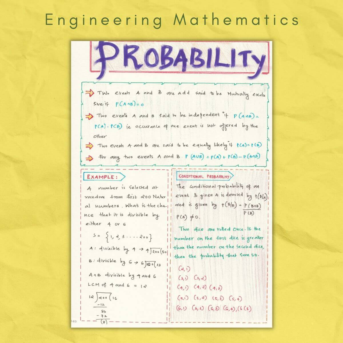 engineering mathematics probability