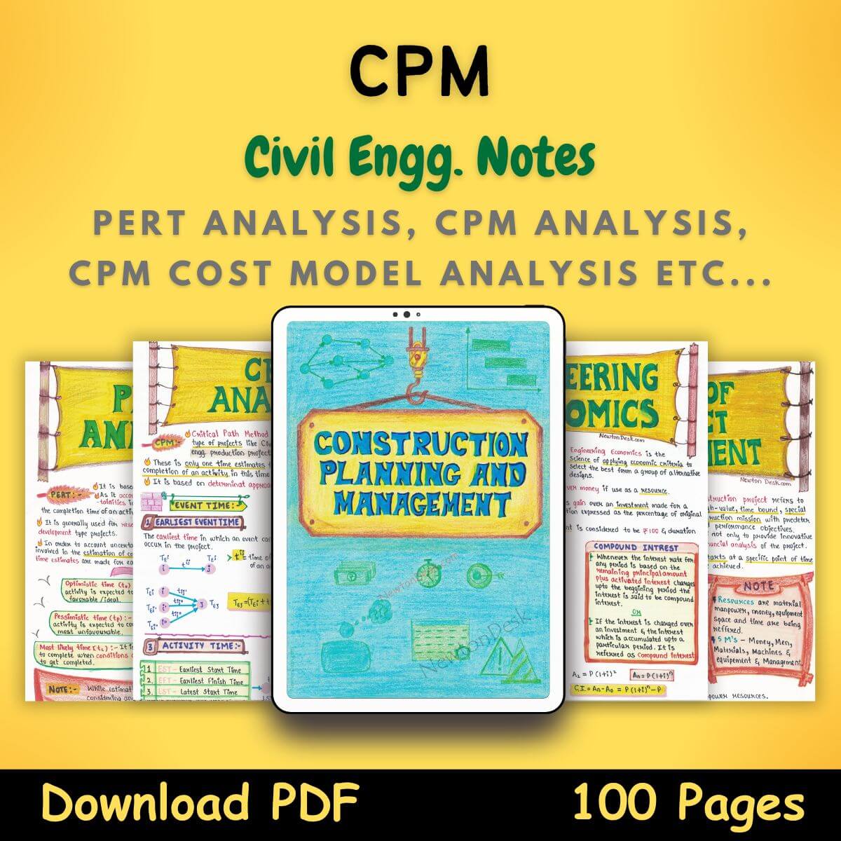 construction planning and management notes